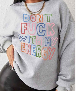 Don’t F With My Energy Set Heather Grey